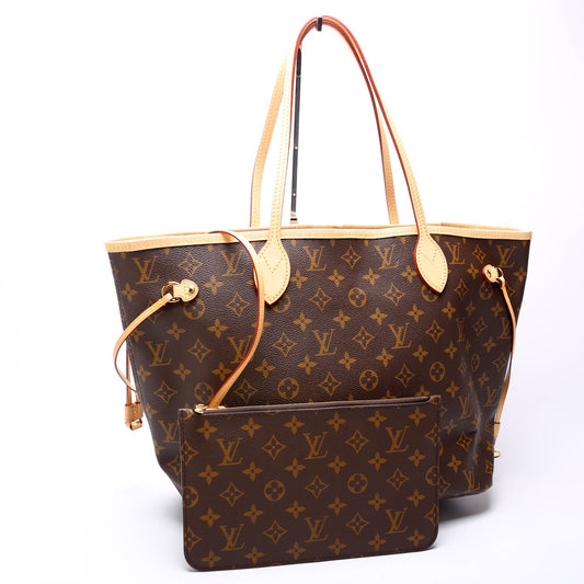 Louis Vuitton Neverfull w/Wallet MM Monogram