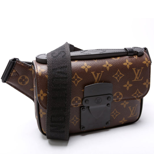 Louis Vuitton S Lock Sling Bag Monogram Macassar