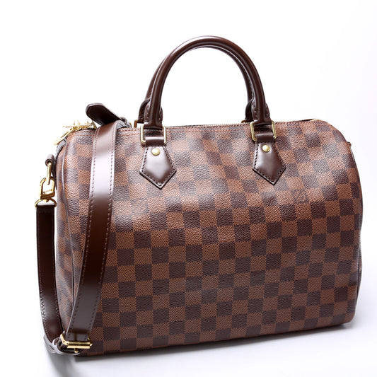 Louis Vuitton Speedy 30 Bandouliere Damier Ebene