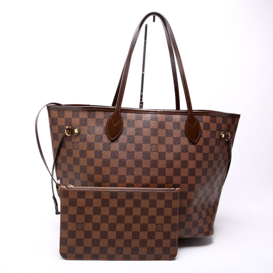 Louis Vuitton Neverfull MM W/ Wallet Damier Ebene