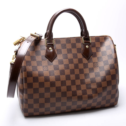 Louis Vuitton Speedy 30 Bandouliere Damier Ebene