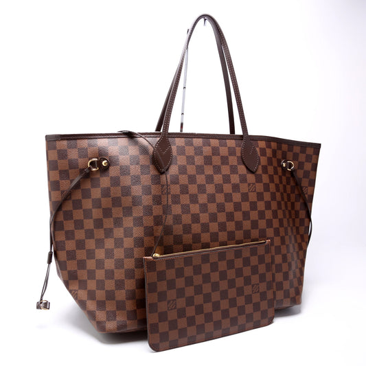Louis Vuitton Neverfull W/ Wallet GM Damier Ebene