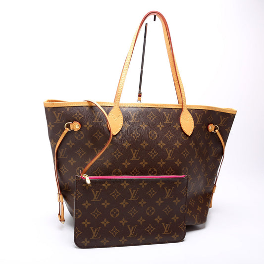 Louis Vuitton Neverfull w/Wallet MM Monogram