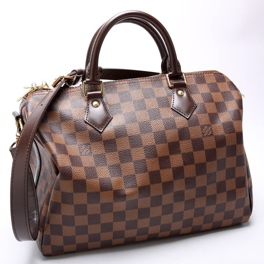 Louis Vuitton Speedy 30 Bandouliere Damier Ebene