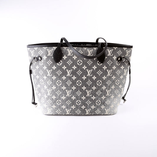Louis Vuitton Neverfull MM Monogram Denim Jacquard