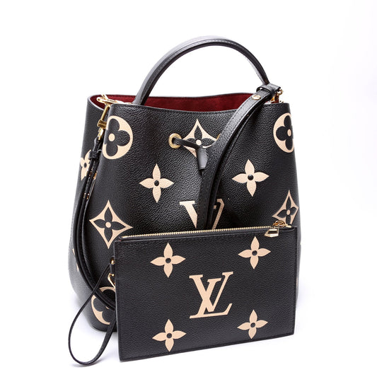 Louis Vuitton Neonoe MM Bicolor Empreinte Black/Beige
