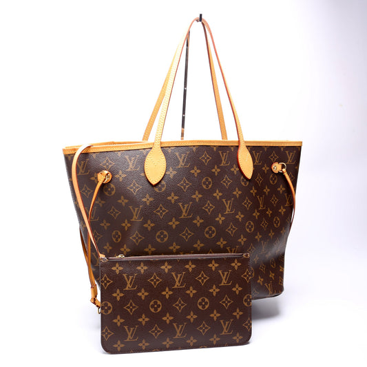 Louis Vuitton Neverfull with Wallet MM Monogram