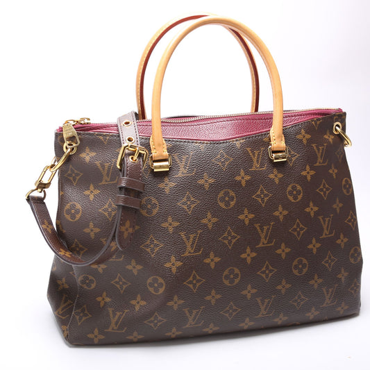 Louis Vuitton Pallas Tote Monogram Canvas Side
