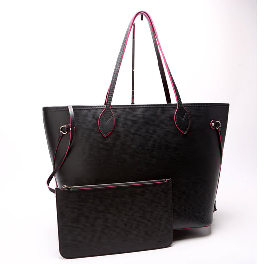 Louis Vuitton Neverfull W/Wallet MM Epi Black