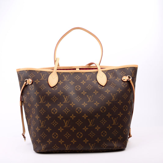 Louis Vuitton Neverfull with Wallet MM Monogram