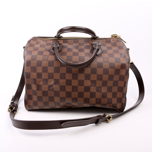 Louis Vuitton Speedy 30 Bandouliere Damier Ebene