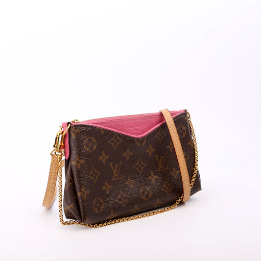 Louis Vuitton Pallas Clutch Monogram Pink