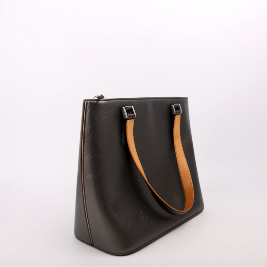 Louis Vuitton Stockton Monogram Matte Leather Gray