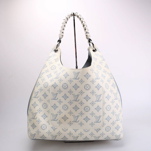 Louis Vuitton Carmel Mahina White/Light Blue