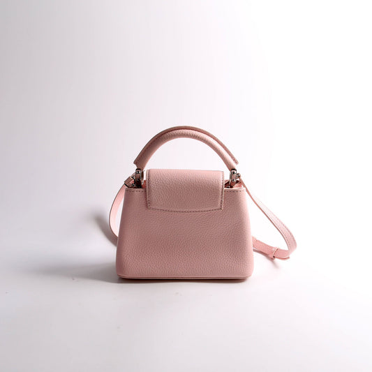 Louis Vuitton Capucines Mini Taurillon Flowers Pink