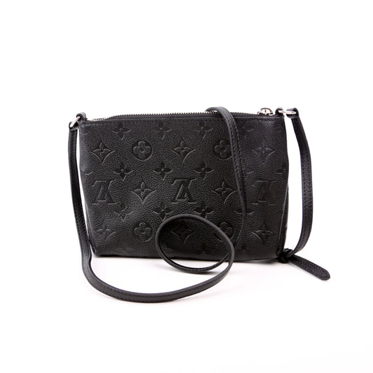 Louis Vuitton Pallas Clutch Uniformes Empreinte Black