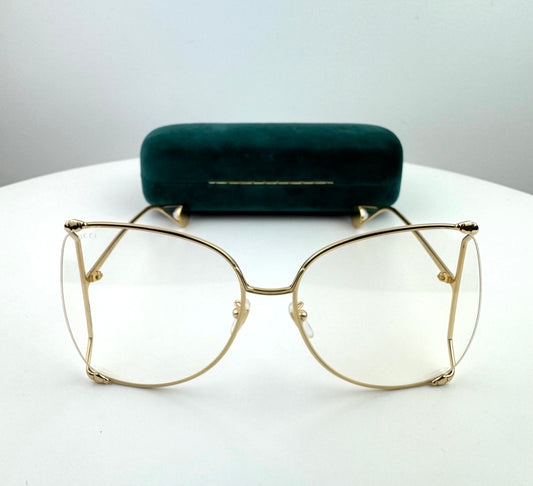 Gucci Oversized Clear Sunglasses