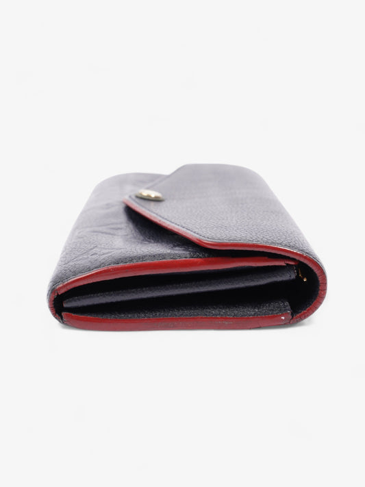 Louis Vuitton Sarah Wallet Marine Empreinte Leather