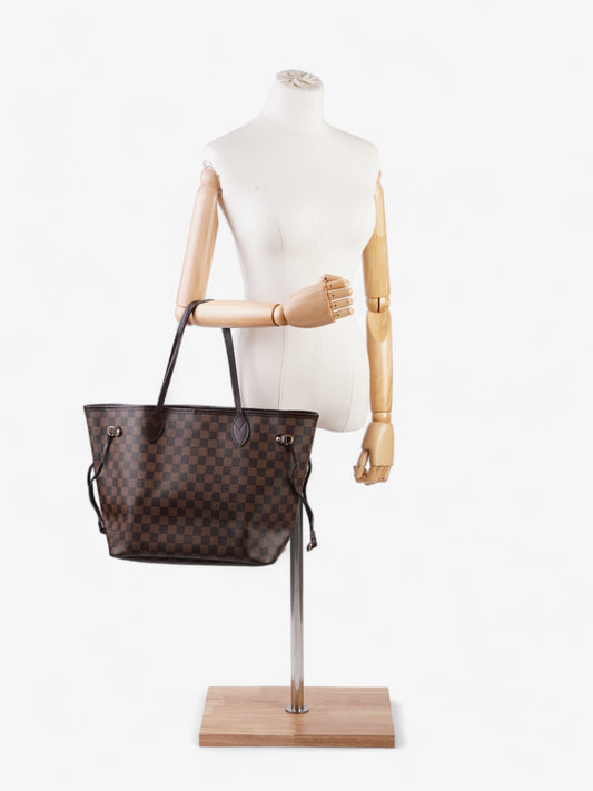 Louis Vuitton Neverfull MM Damier Ebene Coated Canvas