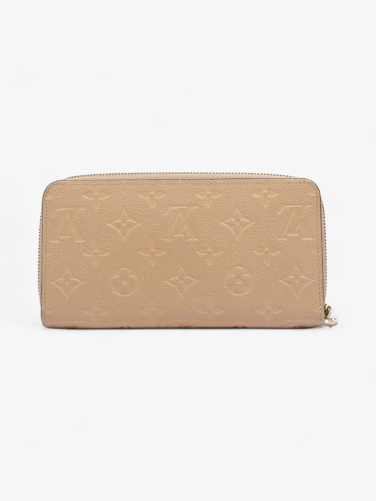 Louis Vuitton Zippy Wallet Beige Empreinte Leather