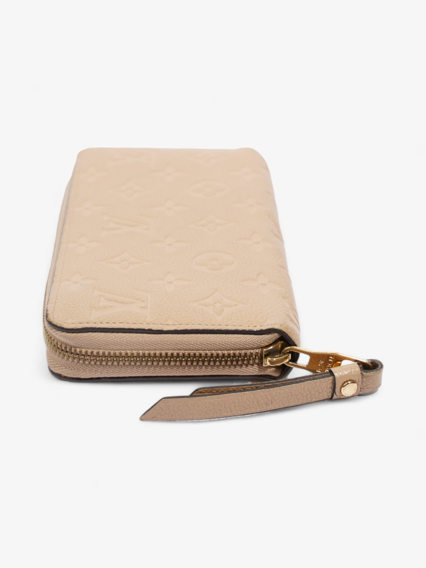 Louis Vuitton Zippy Wallet Beige Empreinte Leather