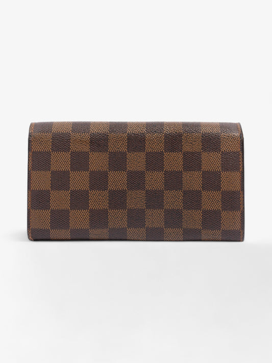 Louis Vuitton Sarah Wallet Damier Ebene Coated Canvas