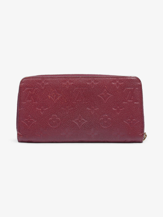 Louis Vuitton Zippy Wallet Maroon Empreinte Leather
