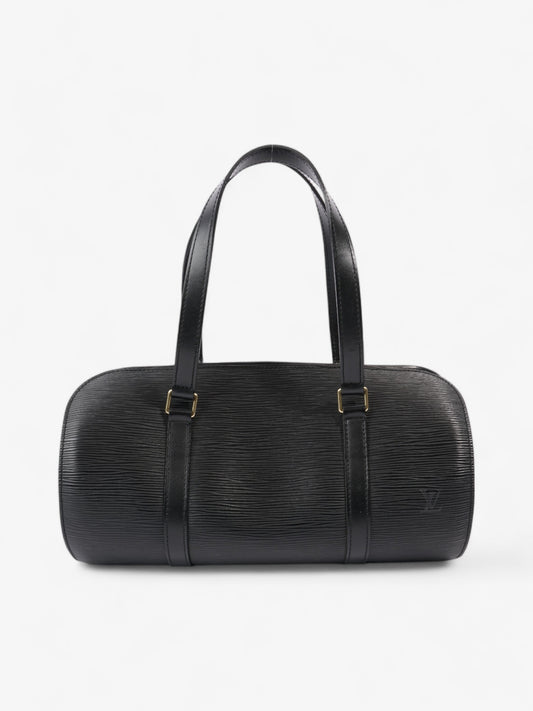 Louis Vuitton Soufflot w/ Pouch Black Calfskin Leather