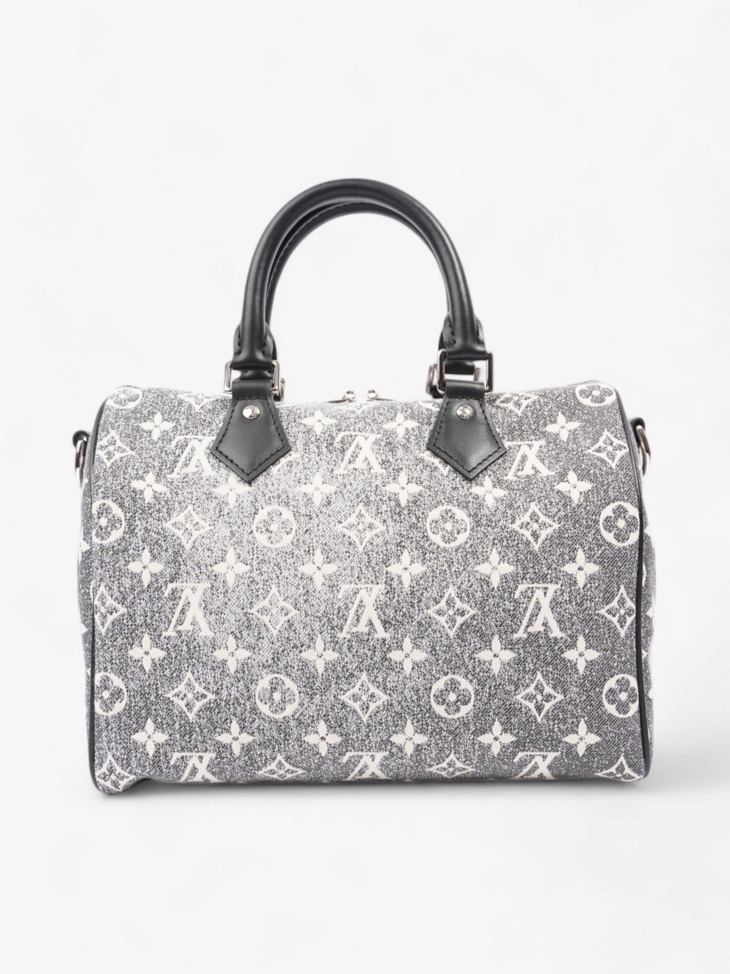 Louis Vuitton Speedy Bandoulière Black Monogram Denim 25