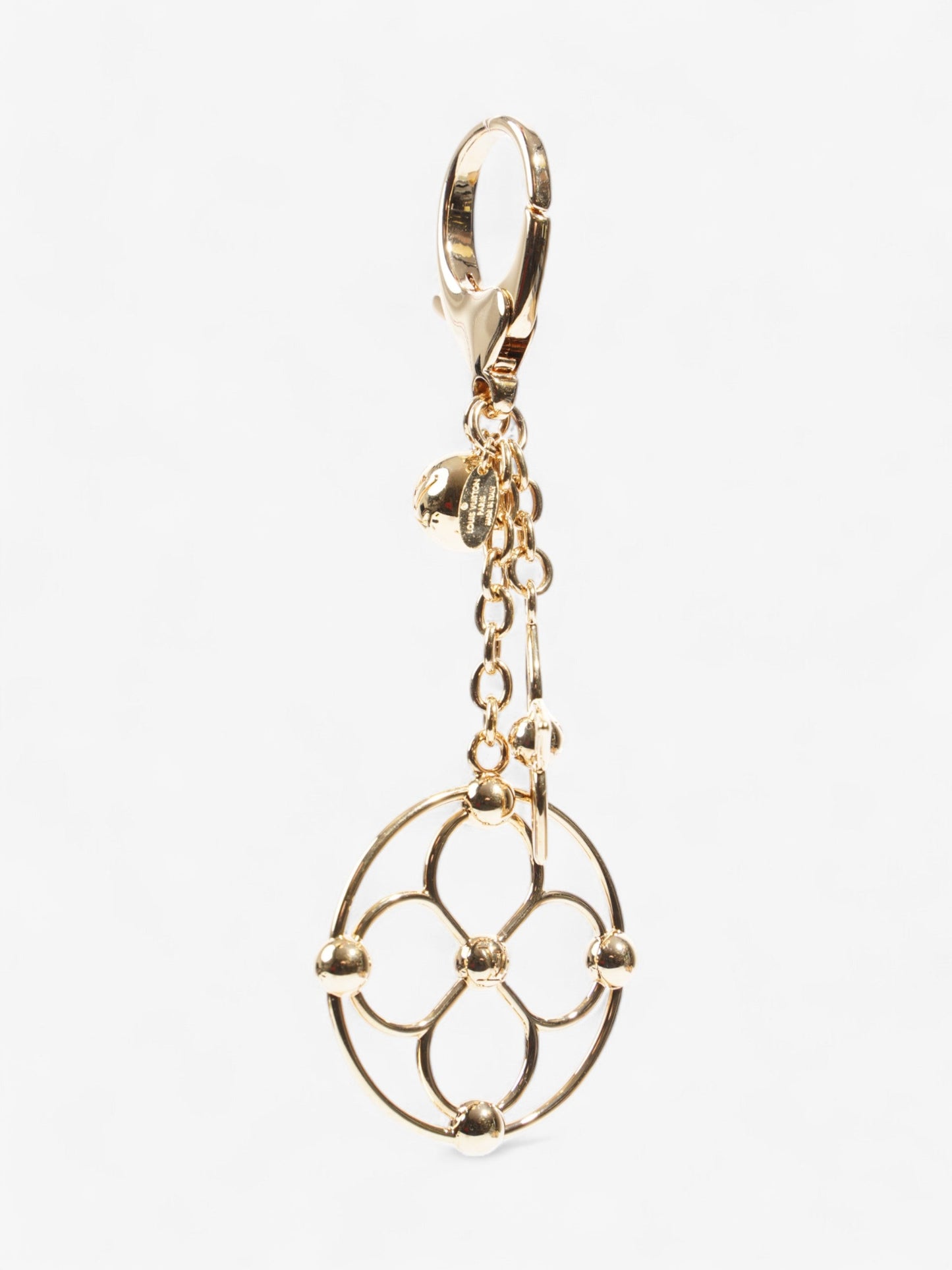 Louis Vuitton Flower Bag Charm Gold Base Metal
