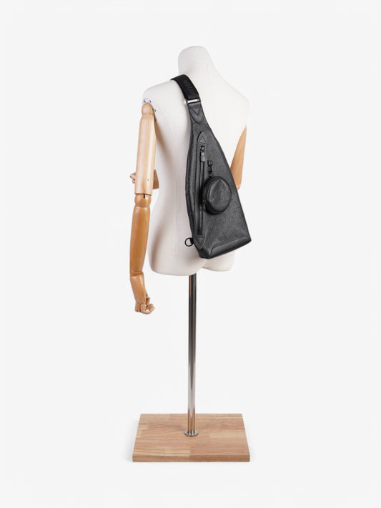 Louis Vuitton Duo sling Black Embossed Leather
