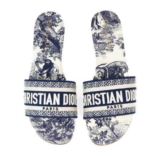 Dior Dway Slides Deep blue