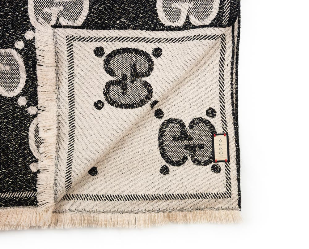 Gucci GG Wool Jacquard Scarf