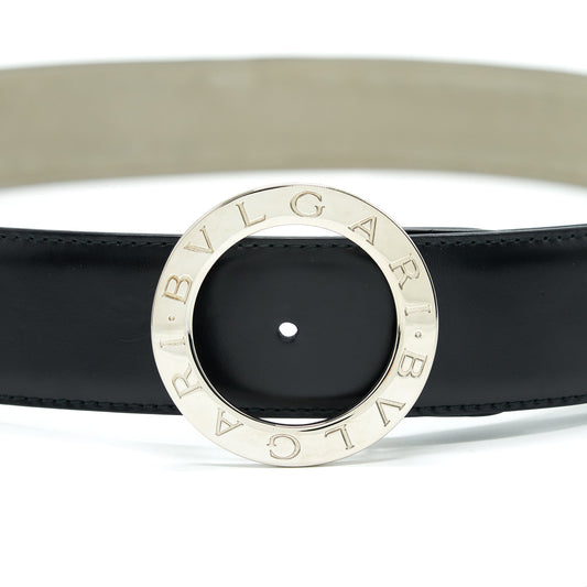 Bvlgari size110 man Belt Black SHW