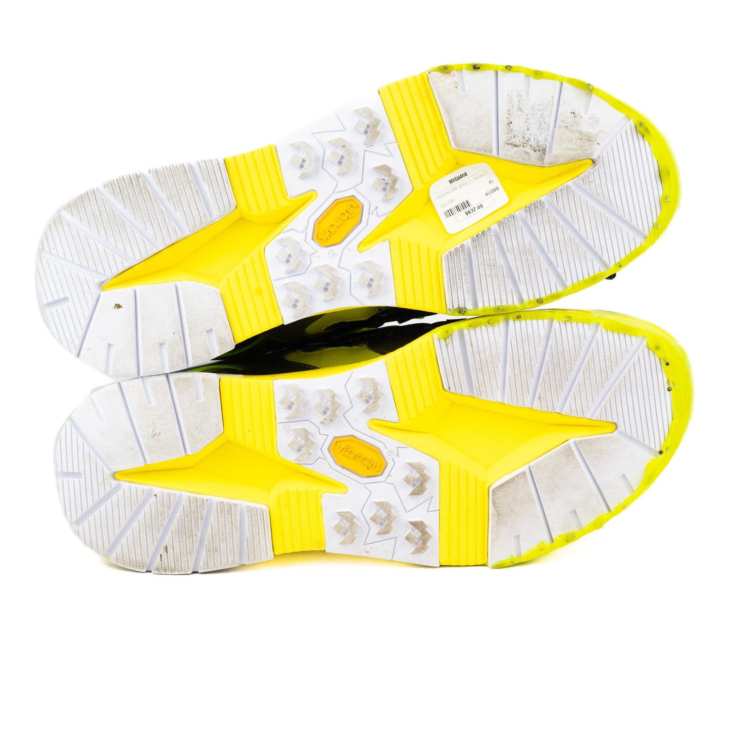 Iceberg Drip Effect Sneakers in Yellow and Green