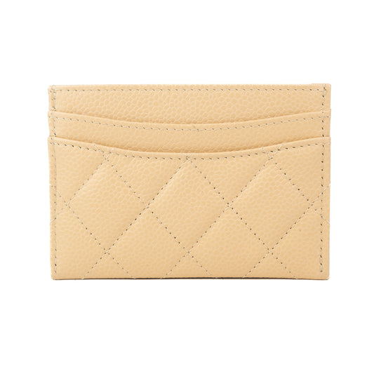 Chanel Classic Card Holder in Beige