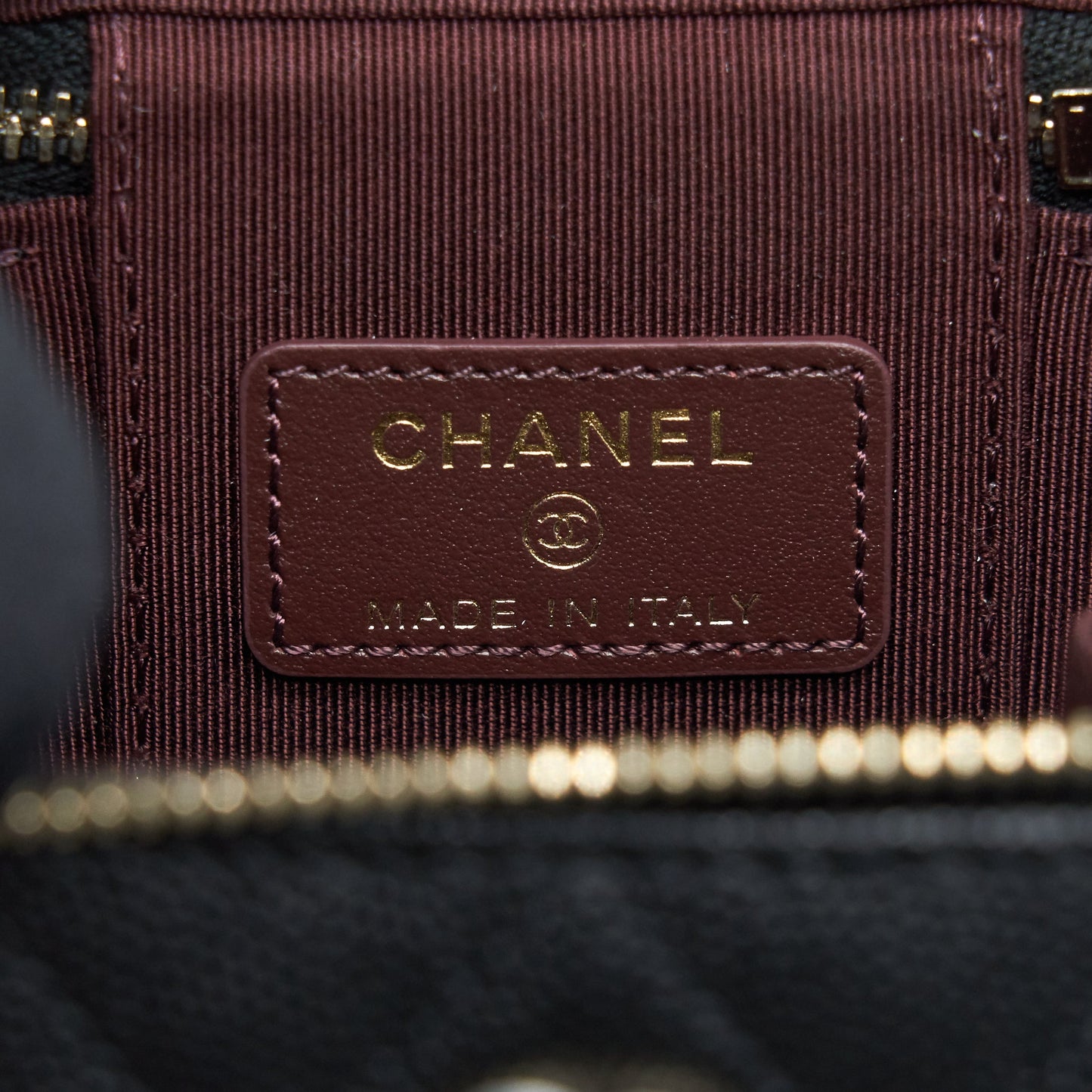 Chanel Mini Vanity Caviar In Black LGHW