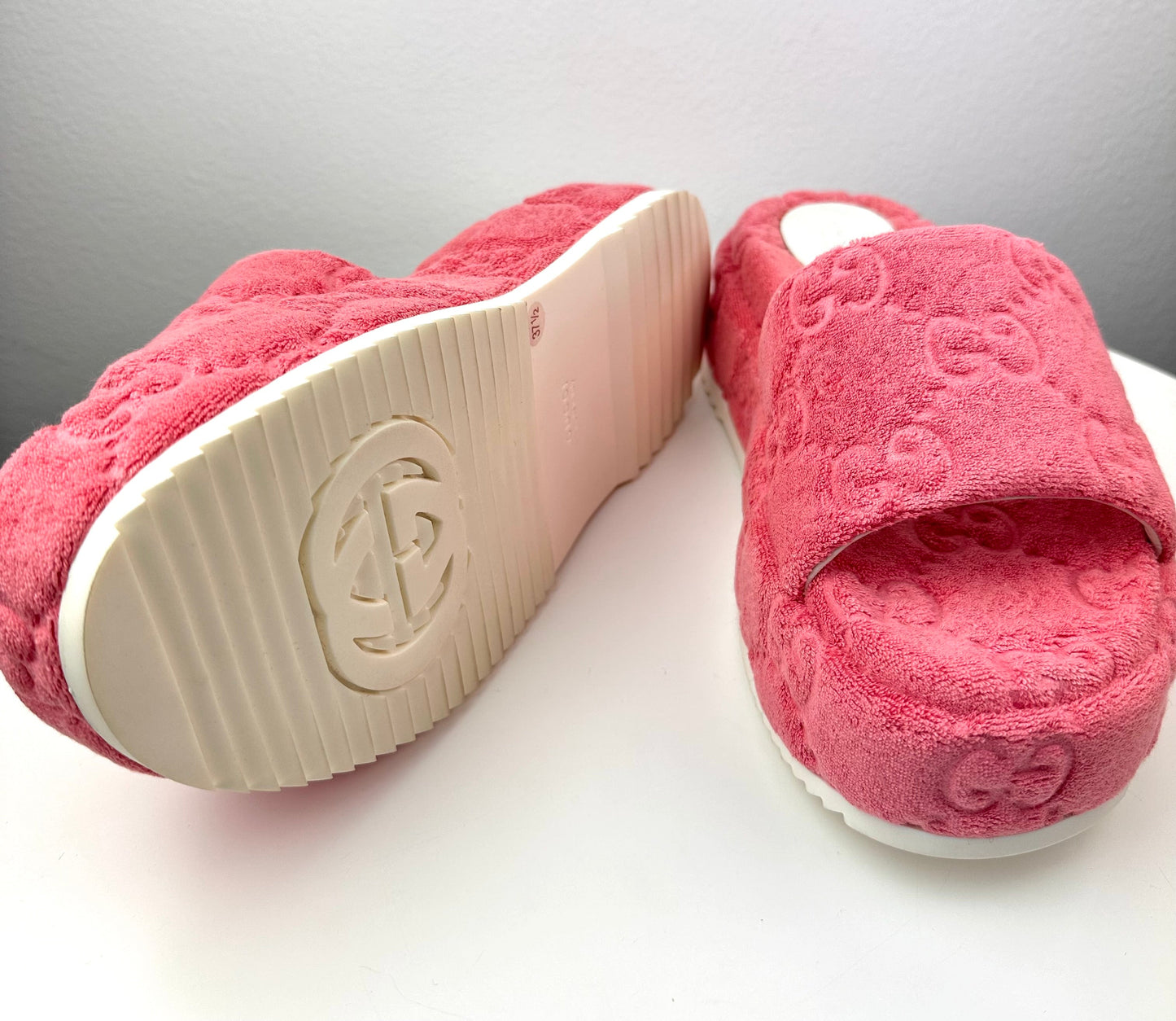 Gucci GG Terry Platform Sandals