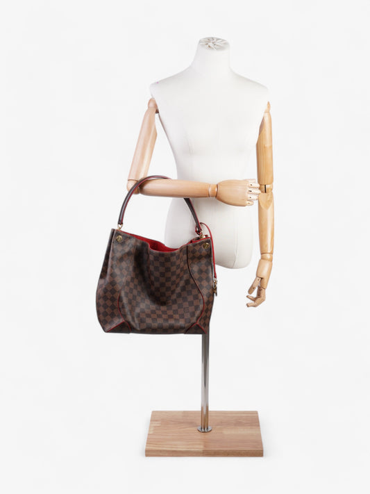 Louis Vuitton Caissa Damier Ebene Coated Canvas