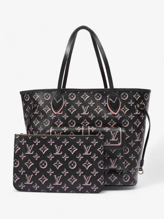 Louis Vuitton Neverfull MM Fall For You Black And Pink Monogram Coated Canvas