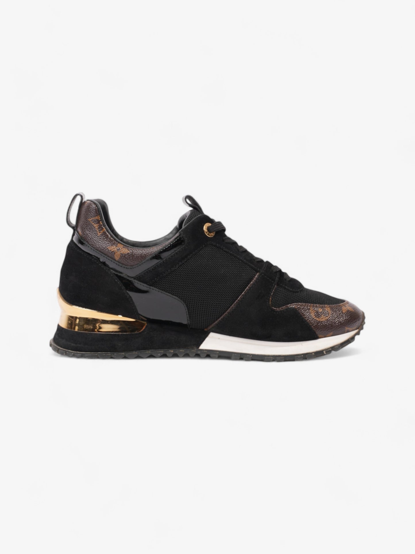 Louis Vuitton Run Away Monogram / Black / Gold Suede EU 39.5 UK 6.5