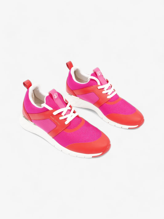 Louis Vuitton After Game Sneakers Pink / Red Neoprene EU 38 UK 5