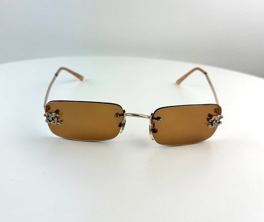 Chanel Vintage Interlocking CC sunglasses