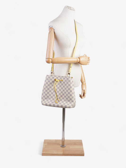Louis Vuitton NeoNoe Damier Azur / Yellow Coated Canvas MM