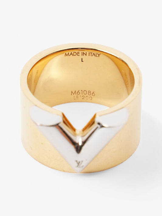 Louis Vuitton Essential V Ring Gold Base Metal L