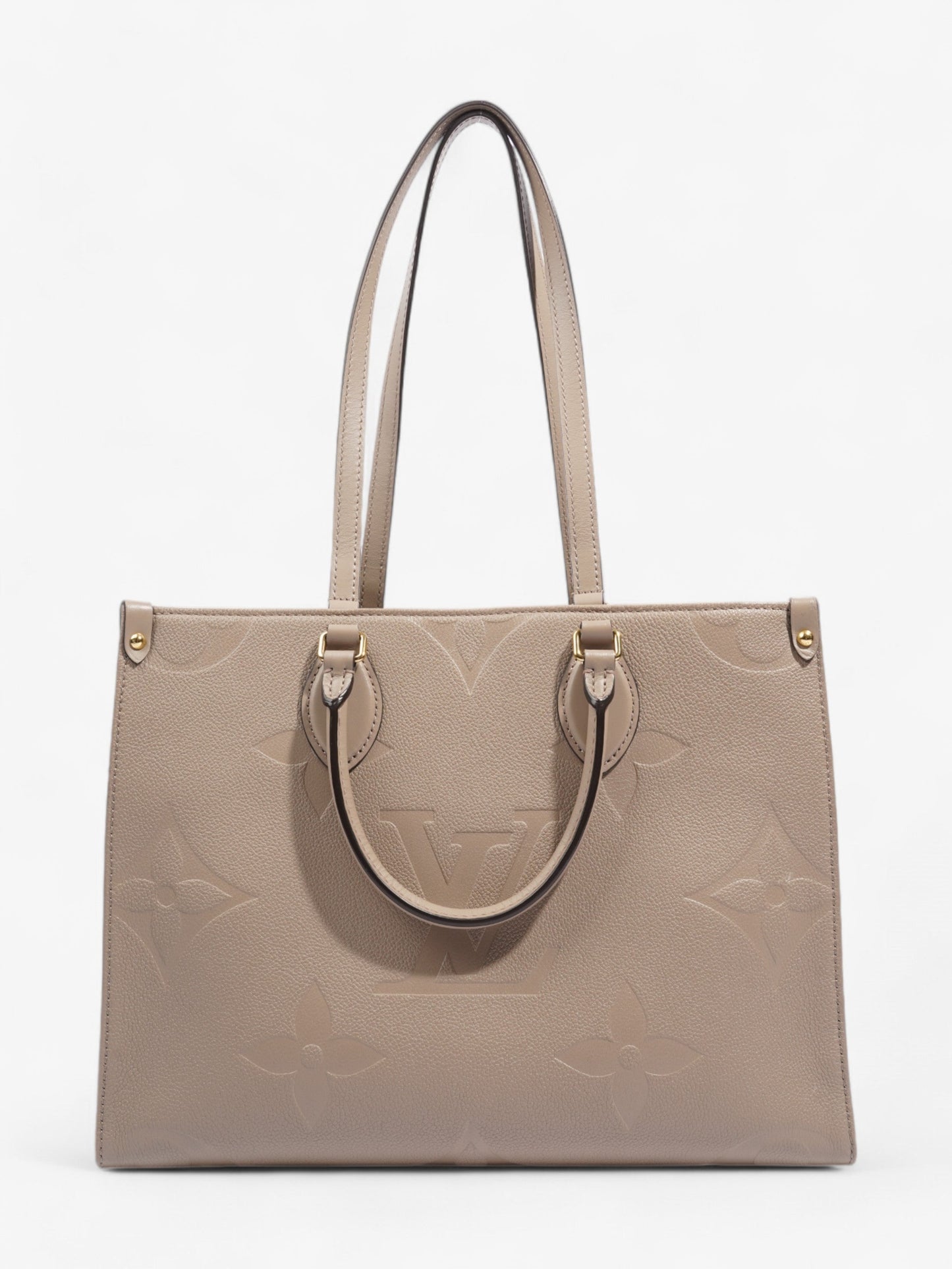 Louis Vuitton On the Go Monogram Empreinte / Beige Empreinte Leather MM