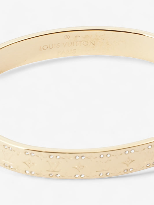 Louis Vuitton Nanogram Cuff Gold Base Metal S