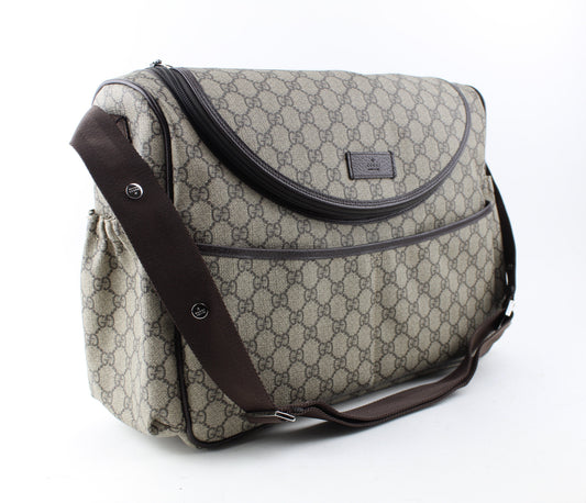 GUCCI GG SUPREME DIAPER BAG