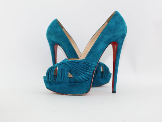CHRISTIAN LOUBOUTIN ABORINA TWIST FRONT SIZE 38