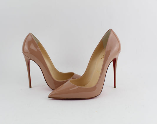 CHRSITIAN LOUBOUTIN SO KATE NUDE SIZE 38.5